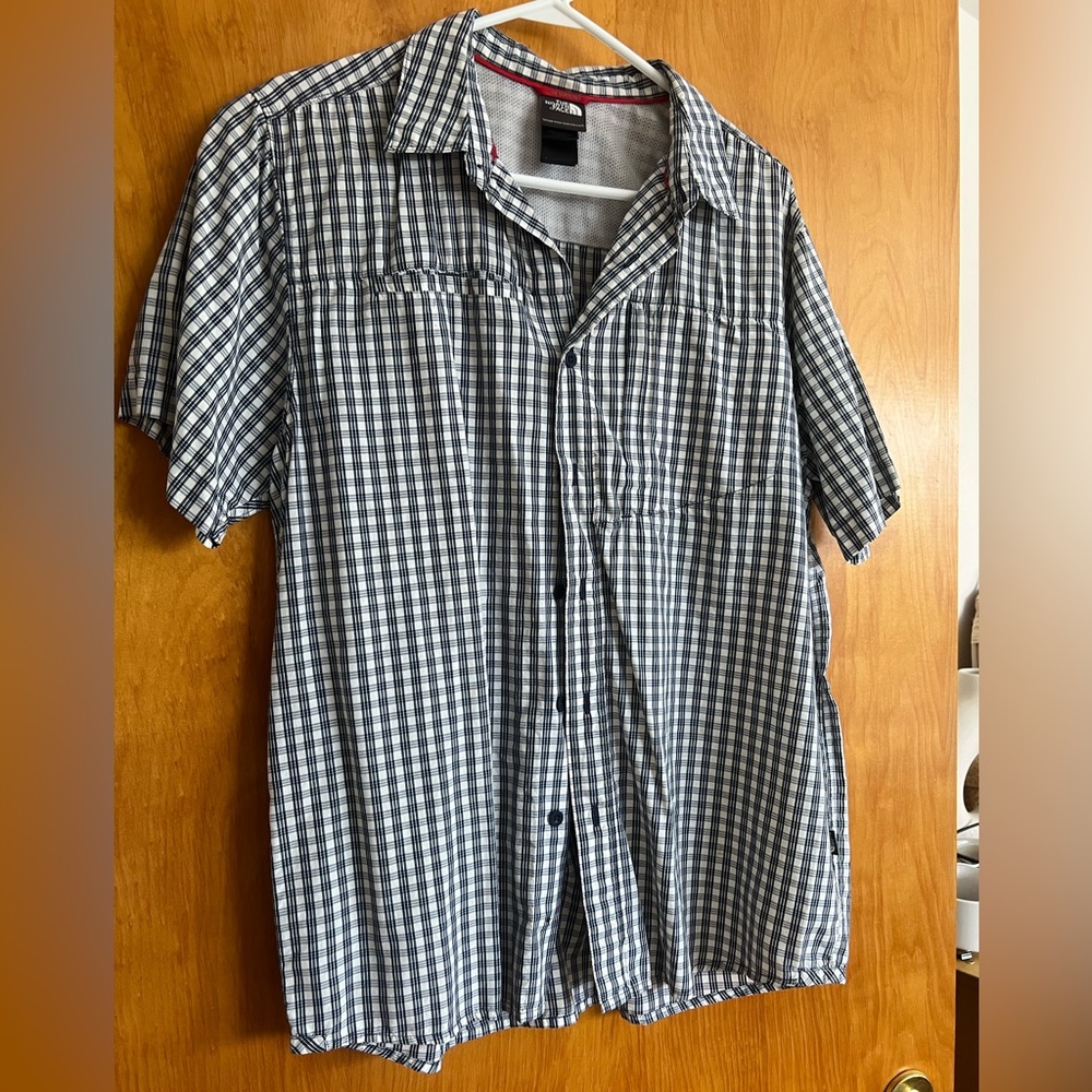 North Face Plaid Button Down Shirt